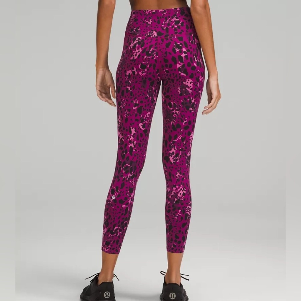 lululemon athletica Purple Pink Printed High-Rise Leggings